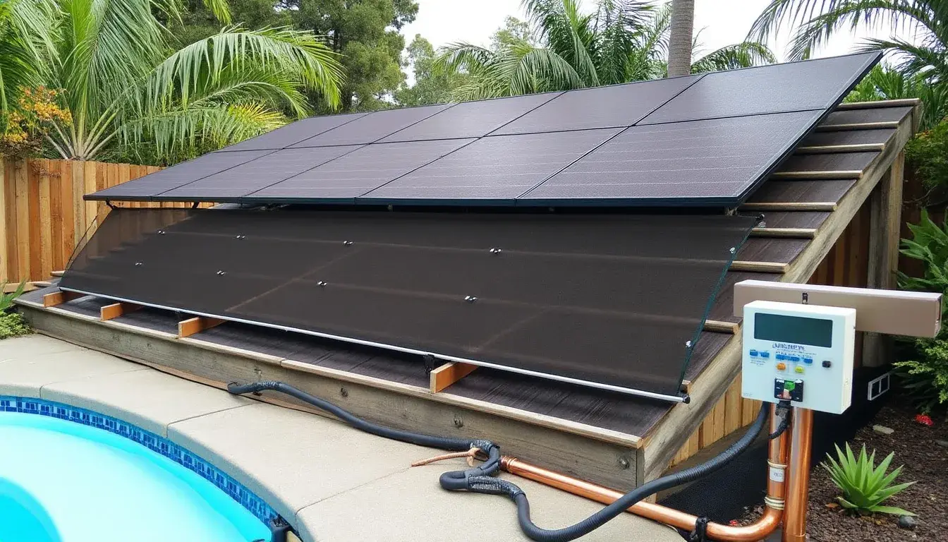 découvrez notre guide complet sur l'installation en autoconstruction de chauffage solaire pour piscine. apprenez à optimiser le chauffage de votre piscine grâce à des solutions écologiques et économiques, tout en profitant des conseils pratiques pour réussir votre projet.